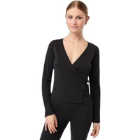 Langarmshirt mit Wickelausschnitt für Damen Mandala New Wrap