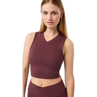 Kurzes V-Ausschnitt Top für Damen Mandala