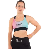 Damen-Sport-BH Metal Boxe Vice