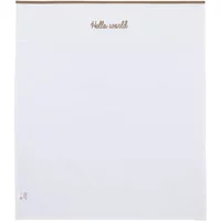 Bettlaken Baby Meyco Baby Hello World 75x100 cm
