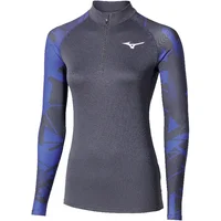Camiseta de manga larga 1/4 cremallera para mujer Mizuno VIRT G5