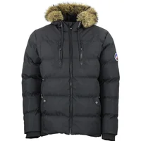 Damen Steppjacke mit Fellkapuze Peak Mountain