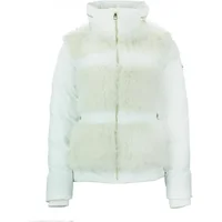 Pelzjacke mit integrierter Kapuze Damen Peak Mountain