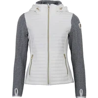 Chaqueta polar con capucha desmontable y paneles acolchados mujer Peak Mountain Andomo