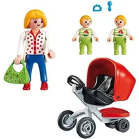 Mama en tweeling kinderwagen Playmobil City Life