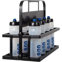 Großer Flaschenhalter aus PVC + 8 Flaschen Prestoglas