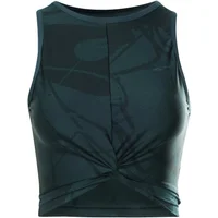 Kort dameshemdje Reebok Shiny Yoga Scribble