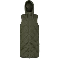 Women's long hooded sleeveless puffer jacket Regatta Rurietta