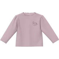 Geribbelde T-shirt met borduursel en pofmouwen voor baby's s.Oliver