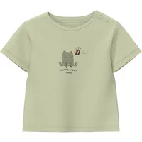 T-shirt met print aan de voorkant en drukknoopjes aan de zijkanten voor baby s.Oliver