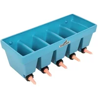 5-place compartmentalized bovine feeding trough Stallion Mega MM5