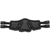 Black calfskin padded horse girth Stübben Equi-Soft
