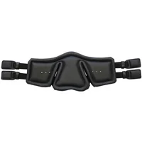 Black calfskin padded horse girth Stübben Equi-Soft