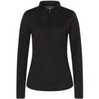 Dames long sleeve zip polo super.natural