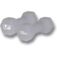 Hexagonal neoprene-coated dumbbell UFE Urban Fitness (x2)
