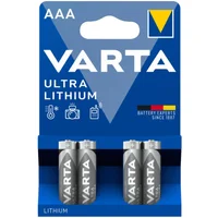 Pile Varta lithium LR03 AAA (x4)