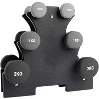 Haltero de neopreno con soporte VirtuFit