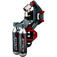 Gonfleur jetvalve avec support fixation tige de selle sur carte Weldtite