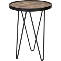 Houten/metal tafel Woood Lev