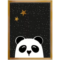 Schilderen - panda Yellow Tipi Obrazek Funny Band