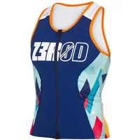 Maillot trifonction sans manches femme Z3R0D Racer Kubik Block