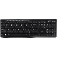 Logitech K270 Wireless Keyboard Black - QWERTY Layout, Spill-Resistant, 2.4GHz, Hot Keys