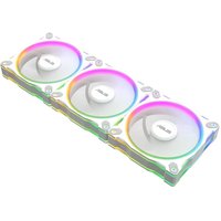 ASUS Prime MR120 ARGB 120mm Reverse PC Fan Triple Pack - White