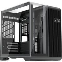 1st Player RT5 BK Glass Micro Tower Gaming Case - 3-Sided Tempered Glass Panels, RGB Lighting, Esports Design