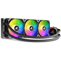 Sharkoon S90 RGB 360mm Liquid Cooler - Compact, RGB PWM Fans, 16.7M Colours, Easy Install