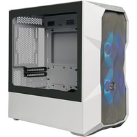 Cooler Master TD300 Mesh White Mini Tower PC Case with Tempered Glass & ARGB Fans
