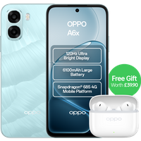 OPPO A6x Snapdragon 685 4GB RAM 128GB ROM 6.75" HD+ LCD Dual SIM Smartphone - Ice Blue