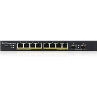 Zyxel GS1900-10HP-GB0102F Gigabit Ethernet Switch | Intelligent PoE+ | Near Silent Operation | Ideal for SMB Offices