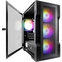 1st Player Trilobite T3 Tempared Glass Micro ATX PC Case - Black