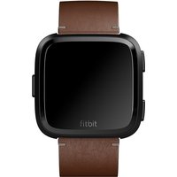 Fitbit Cognac Leather Band FB166LBDBL - Brand New & Sealed | Versa Compatible | Official UK Stock | Free Next Day Delivery