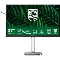 Philips Eco-Friendly Monitor with LowBlue Mode, Flicker-Free, IPS Technology & Built-in USB-C Docking Station - 85% PCR & Ocean-Bound Plastics