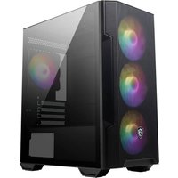 Refurbished - MSI MAG FORGE M100R ARGB MicroATX Tempered Glass Gaming PC Case - Black