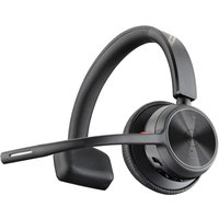 Poly Voyager 4310 UC USB-A Wireless Mono Headset With 1 Leather Earpiece - Black