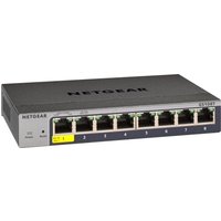 NETGEAR GS108T-300 8-Port Gigabit Smart Switch – Cloud Mgmt, VLANs, QoS, LACP, IPv6