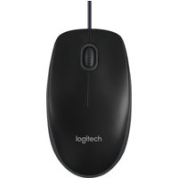 Logitech B100 800DPI Wireless Ambidextrous Mouse - Black - Plug & Play Comfort Design