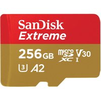 SanDisk Extreme 256GB UHS-I Class3 microSDXC Card - Red | 190MB/s Read Speed | Full HD & 4K UHD Video