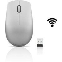 Lenovo 520 Wireless Optical Mouse - Platinum - 2.4GHz Nano Receiver - Ergonomic Design