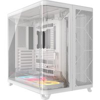 Corsair Air 5400 LX-R RGB iCUE LINK Triple Chamber Mid-Tower PC Case - White
