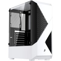 1st Player F3-A-WH Tempered Glass Mid Tower PC Case - White