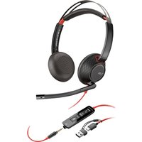 Poly Blackwire 5220 Stereo USB-C Headset - Black