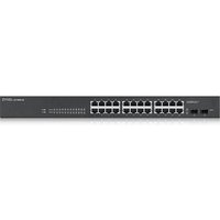 Zyxel GS1900-24-GB0102F Managed 24 Gigabit Switch - Intelligent PoE+, Near Silent, Easy Management, Ideal for SMBs