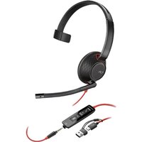 POLY Blackwire 5210 Monaural Wired USB-A Mono Headset - Black