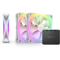 NZXT F120 RGB Duo 120mm PWM Fan White - 3 Pack w/ Controller White
