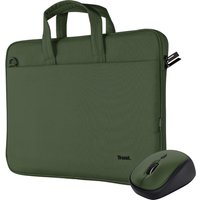 Trust Bologna Laptop Briefcase | Wireless Mouse Set | Up to 16" Laptops | Lightweight & Durable | Professional Design