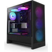 NZXT H5 Flow RGB Mid-Tower PC Case - Enhanced GPU Cooling, 360mm Radiator Support, Pre-Installed Fans