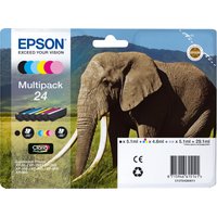Epson 24 Ink Pack C13T24284011 | 240 & 360 Pages | XL Inks | Save on High Volume Printing | Genuine Epson